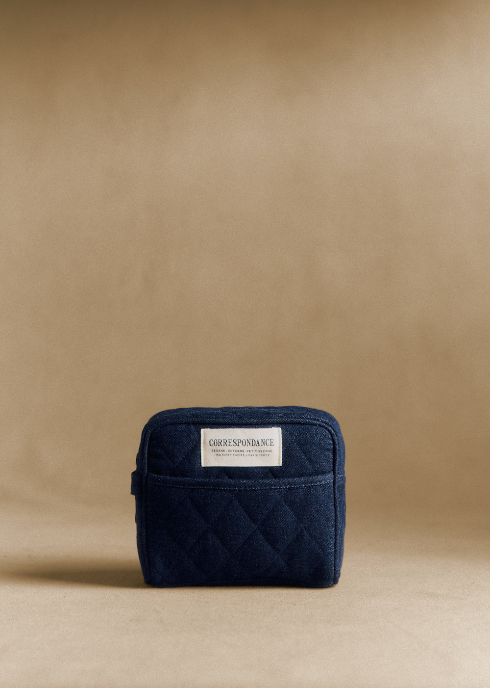 Make-up Bag - Quilted Denim