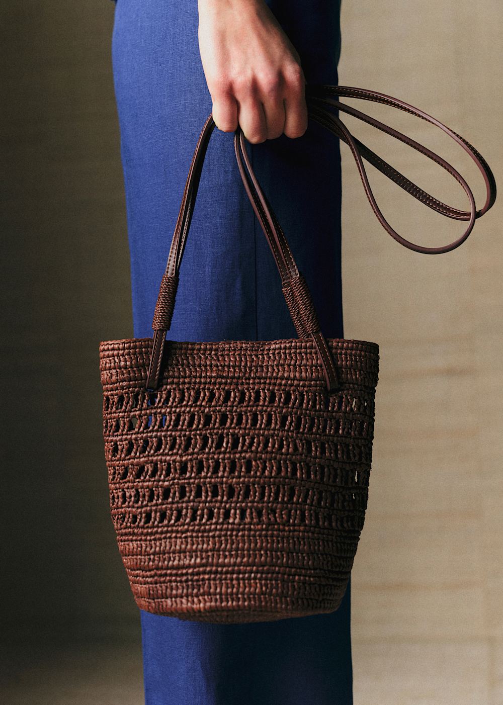 Rosie Basket - Raffia Choco