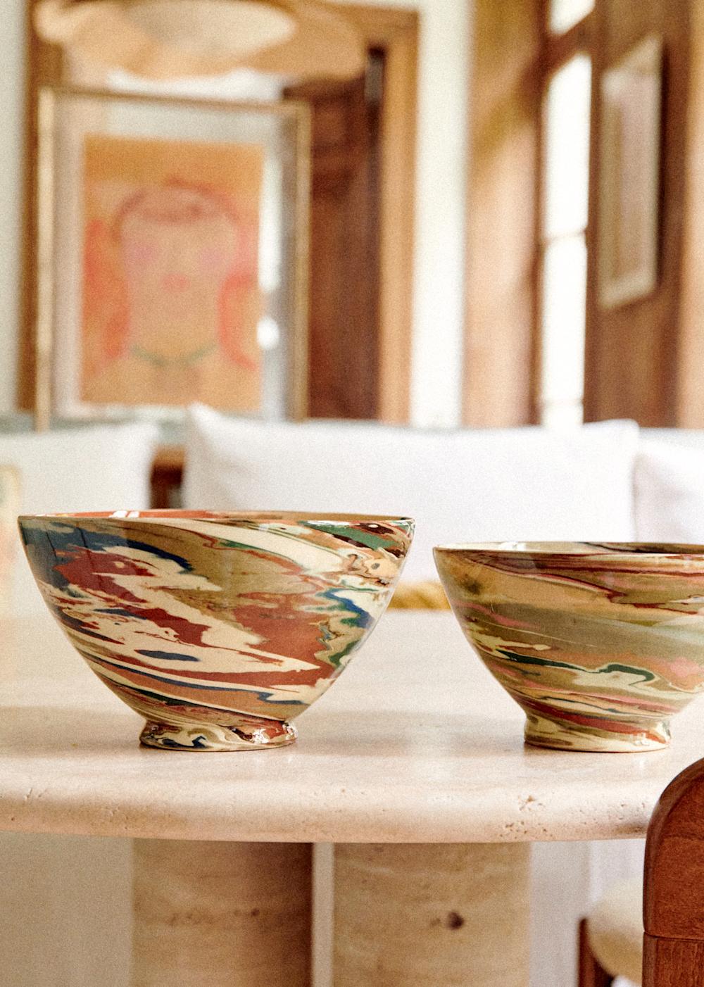 Florence Girod - Salad Bowl - Large Model Mixed Earth