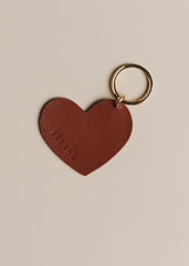 Heart Keyring - Chocolate