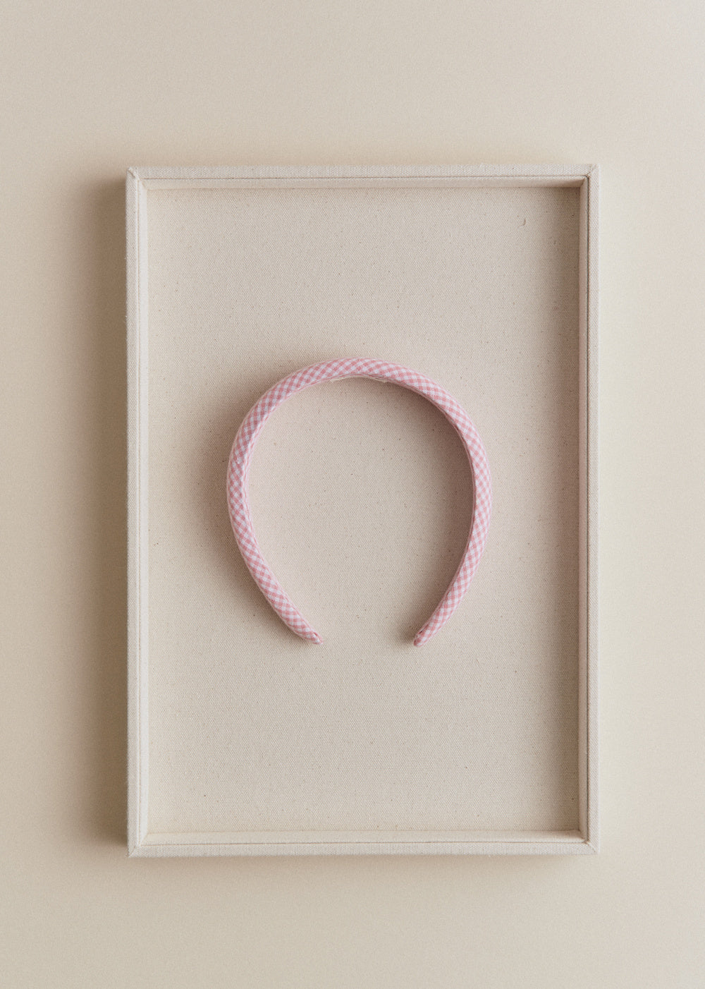 Headband - Pink Gingham