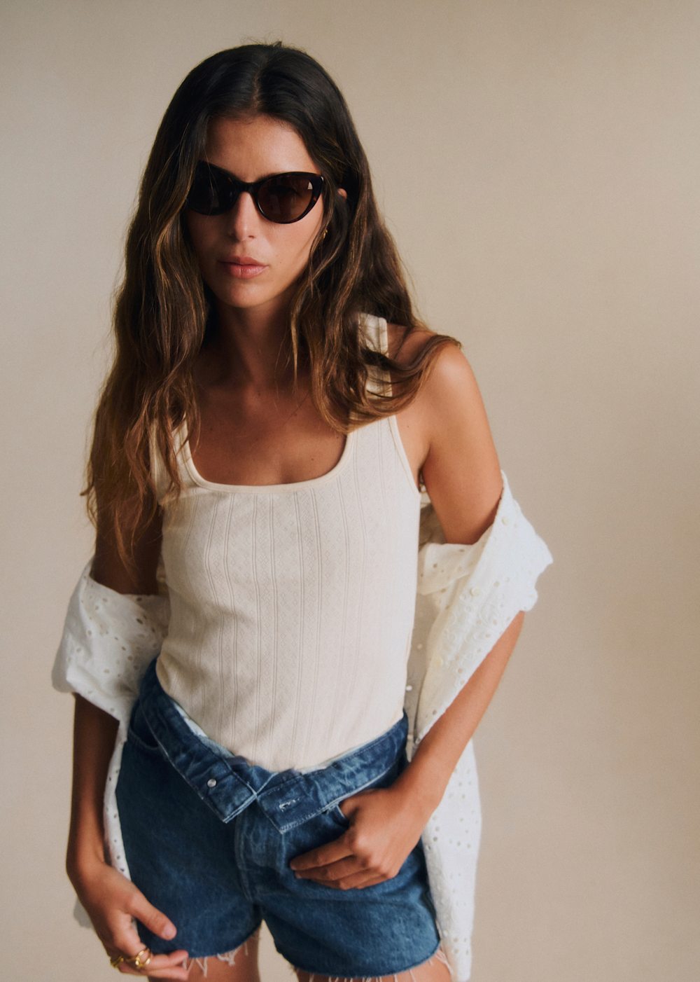 Juan Top - Cream Pointelle