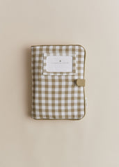 Book Cover - Green Gingham