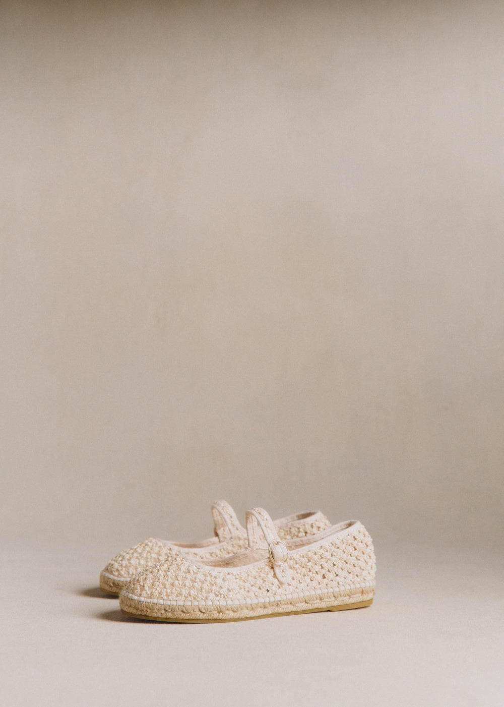 Mariana Espadrilles - Ecru Braided Textile