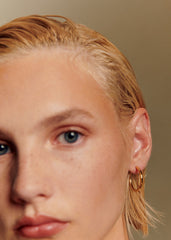 Eva Medium Hoops - Gold