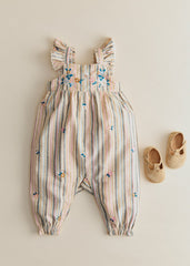 Zita Jumpsuit - Pink Blue Stripes