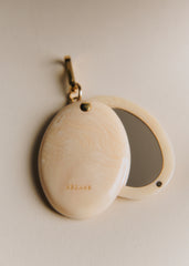 Juliette Mirror Keychain - Cream