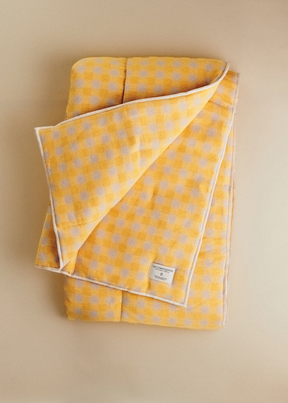 Woven Quilt - Yellow Gingham