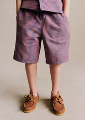 Harty Shorts - Pink Navy Stripe