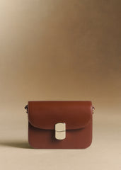 Milo Mini Classic Bag - Glossy Chocolate
