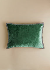 Textured Velvet Cushion - Large model - Sea Green