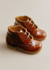 Timmy Mid Boots - Patent Caramel