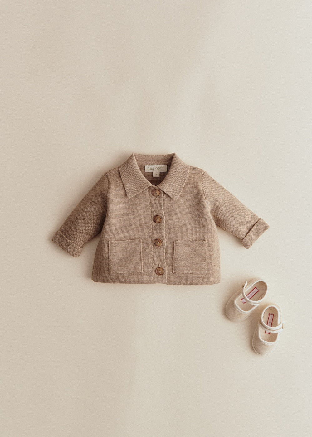 Betty Cardigan - Mottled Beige