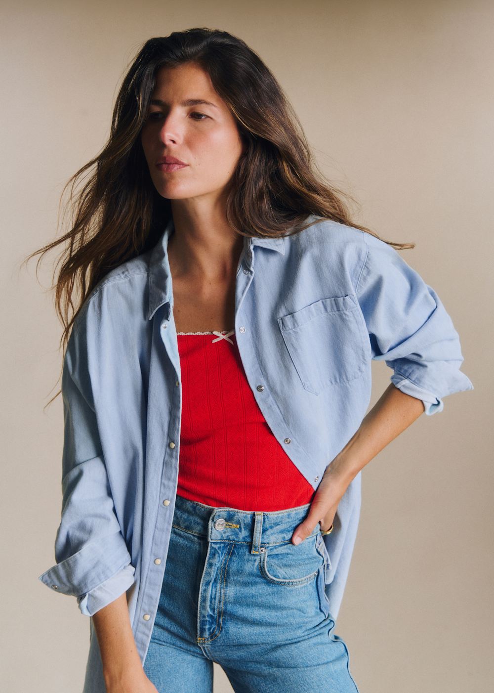 Max Shirt - Very Light Denim