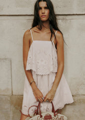 Vytta Dress - Embroidered Ecru
