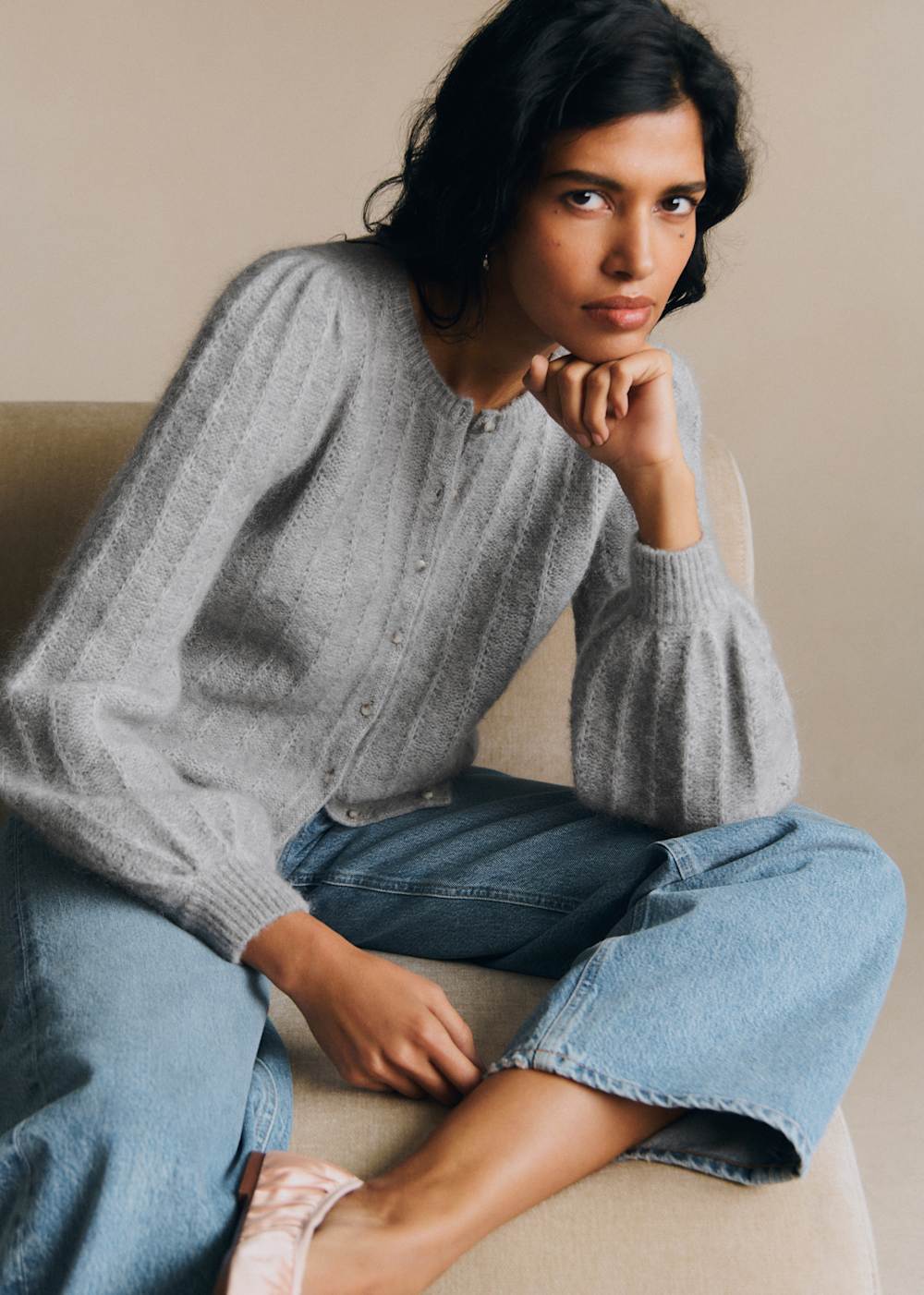 Amance Cardigan - Light Grey