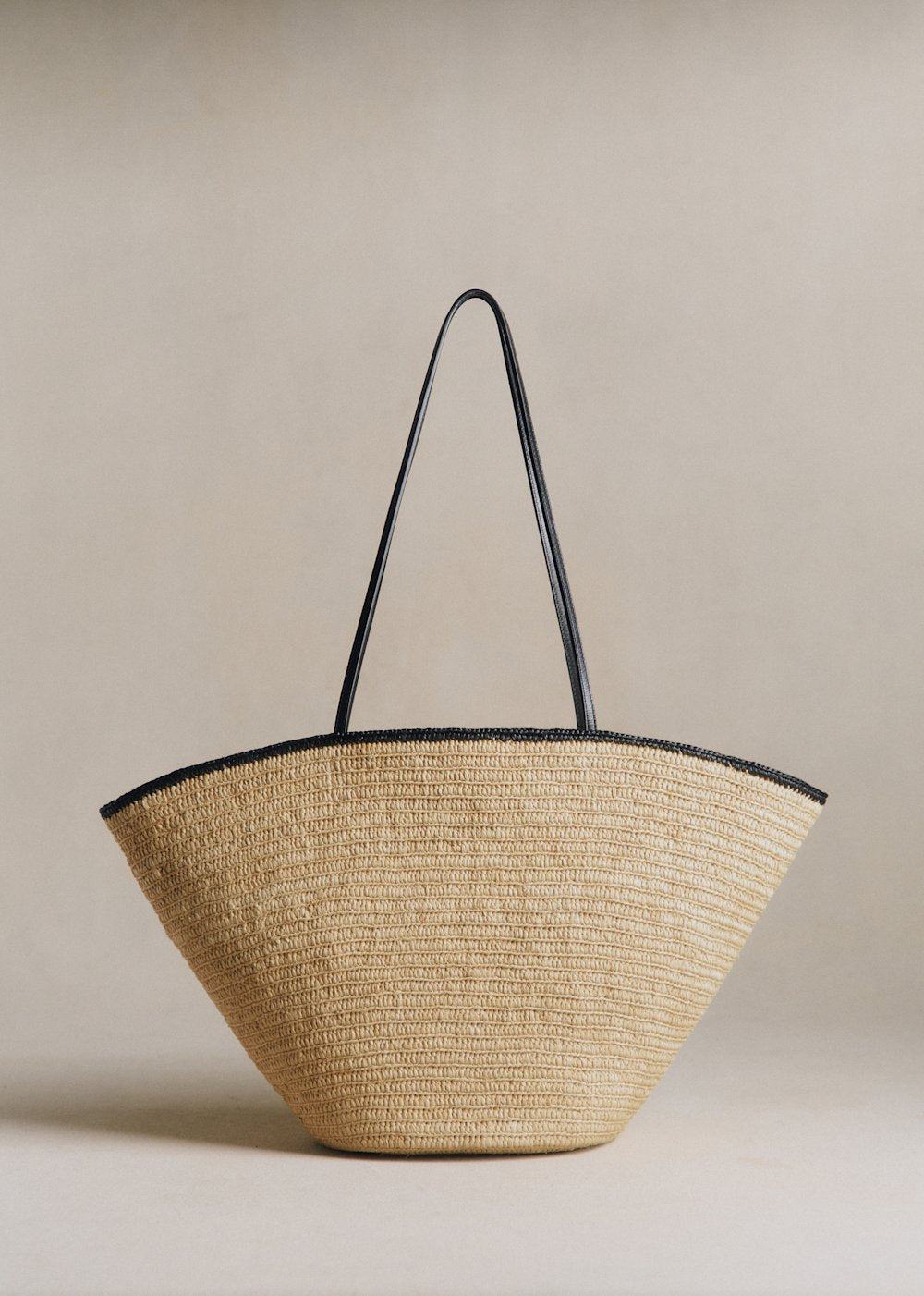 Maia Basket - Natural Black Raffia