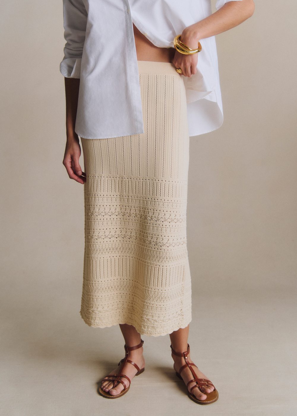 BELLINA Skirt - Natural Beige