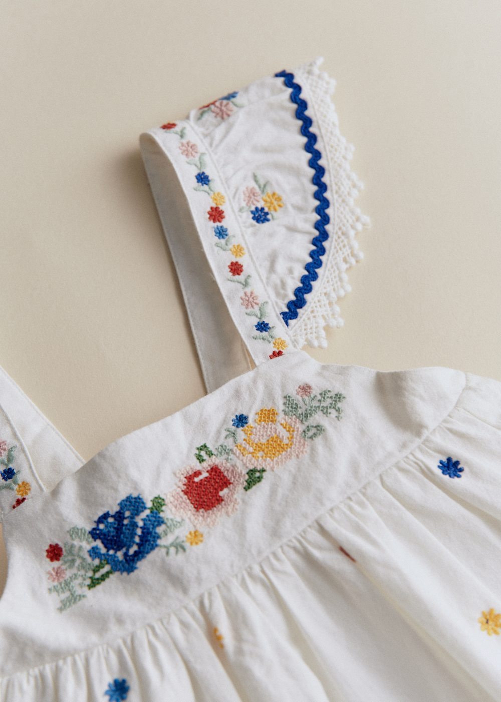 Martha Dress - Spring Placed Embroidery