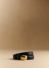 Lisa  Belt - Glossy Black