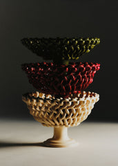 Small pedestal dish - Maison Pichon Bowl - Green