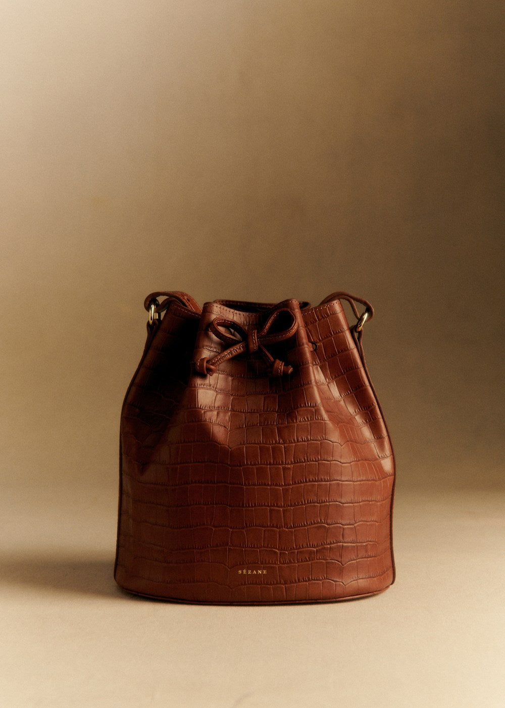 Farrow Bag - Camel Croco Print