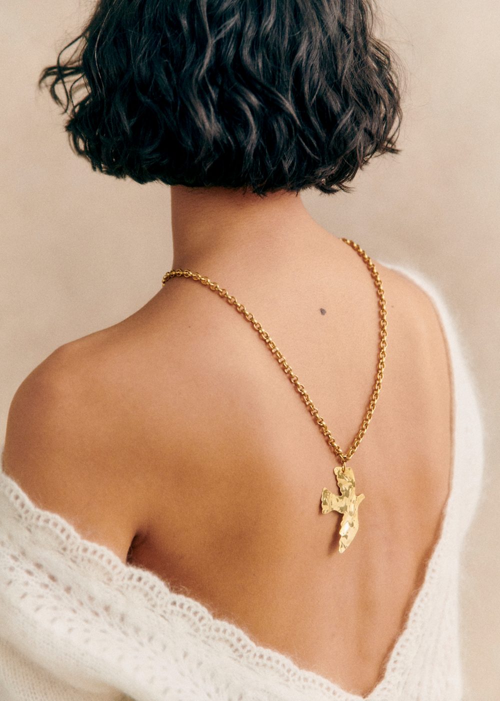 Bird Necklace - Sézane x Pangea - Gold