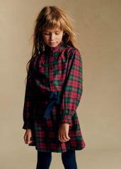Salomé Dress - Red And Green Check