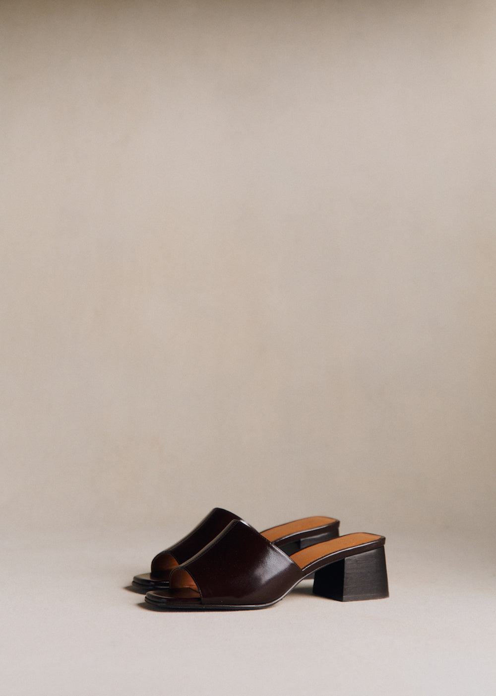 Doriane Mules - Vintage Chocolate
