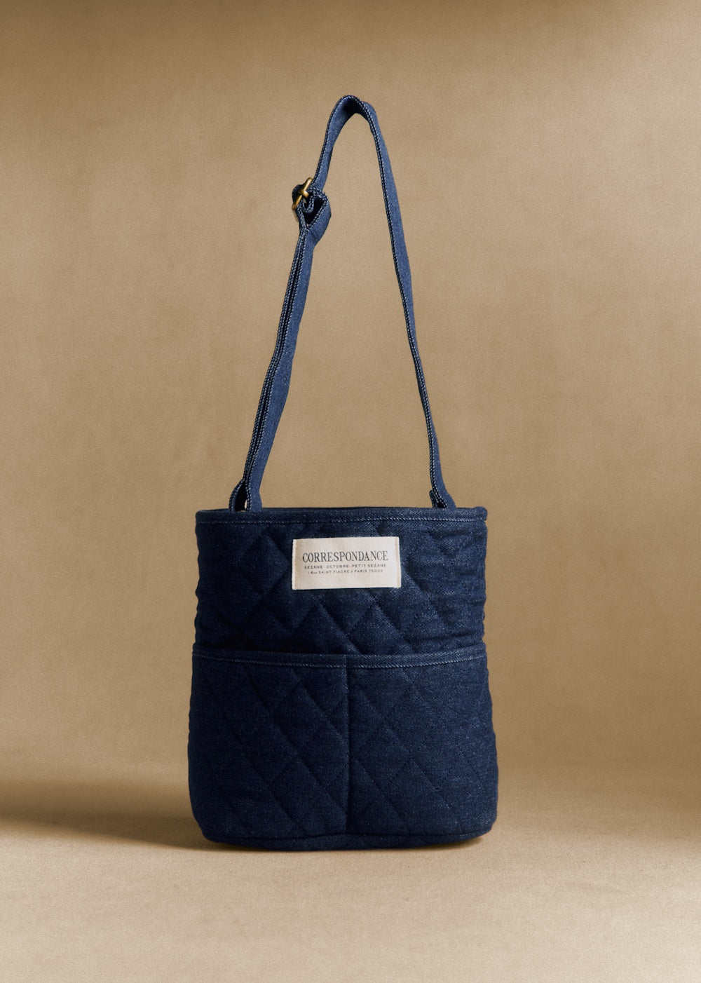 Bucket bag - Quilted Denim
