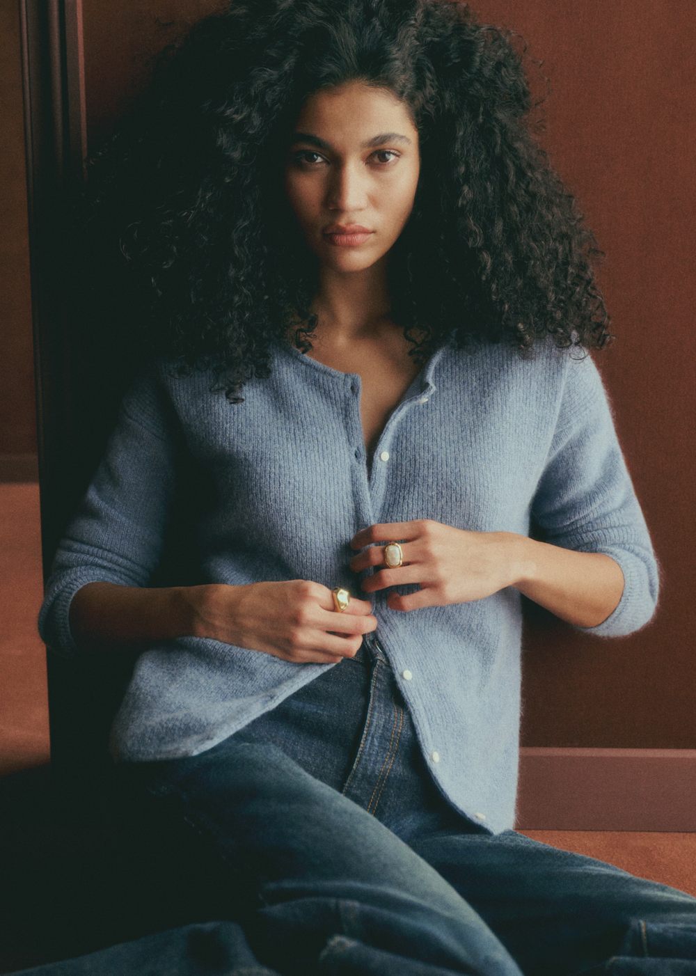Gaspard Cardigan - Vintage Blue