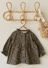 Adeline Blouse - Leopard Beige