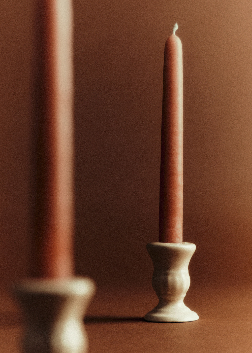 Piano Candle Holder Set - Small Model - Rosy Beige