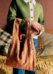 Market totebag - Herbarium Embroidery