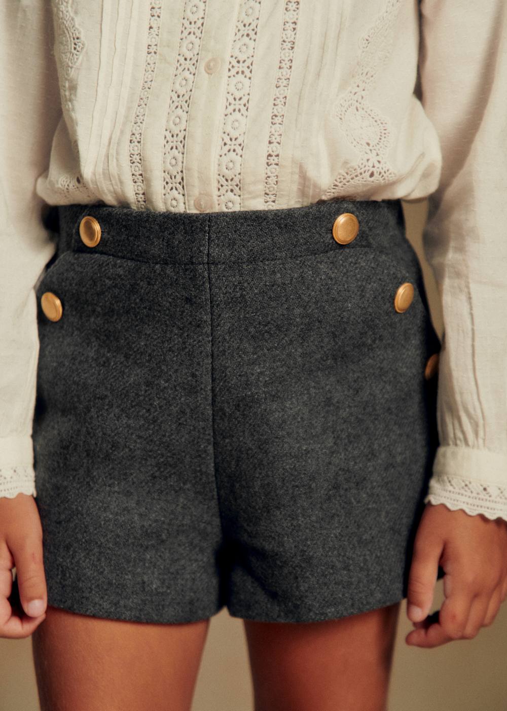 Margaux Shorts - Mottled Grey