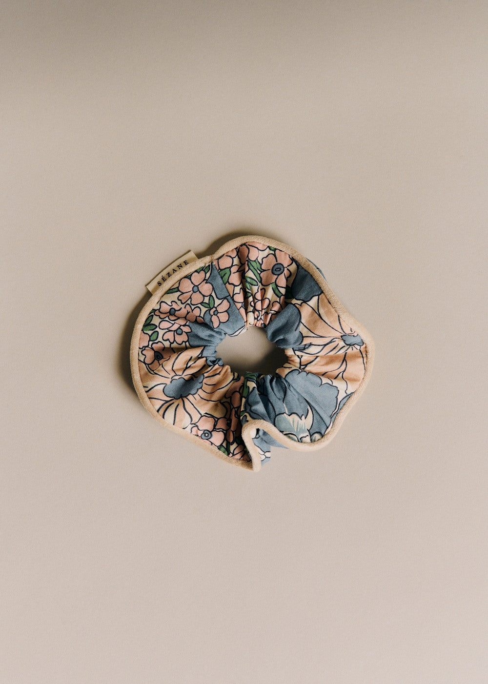 Meadow Blue Scrunchie - Meadow Blue Print
