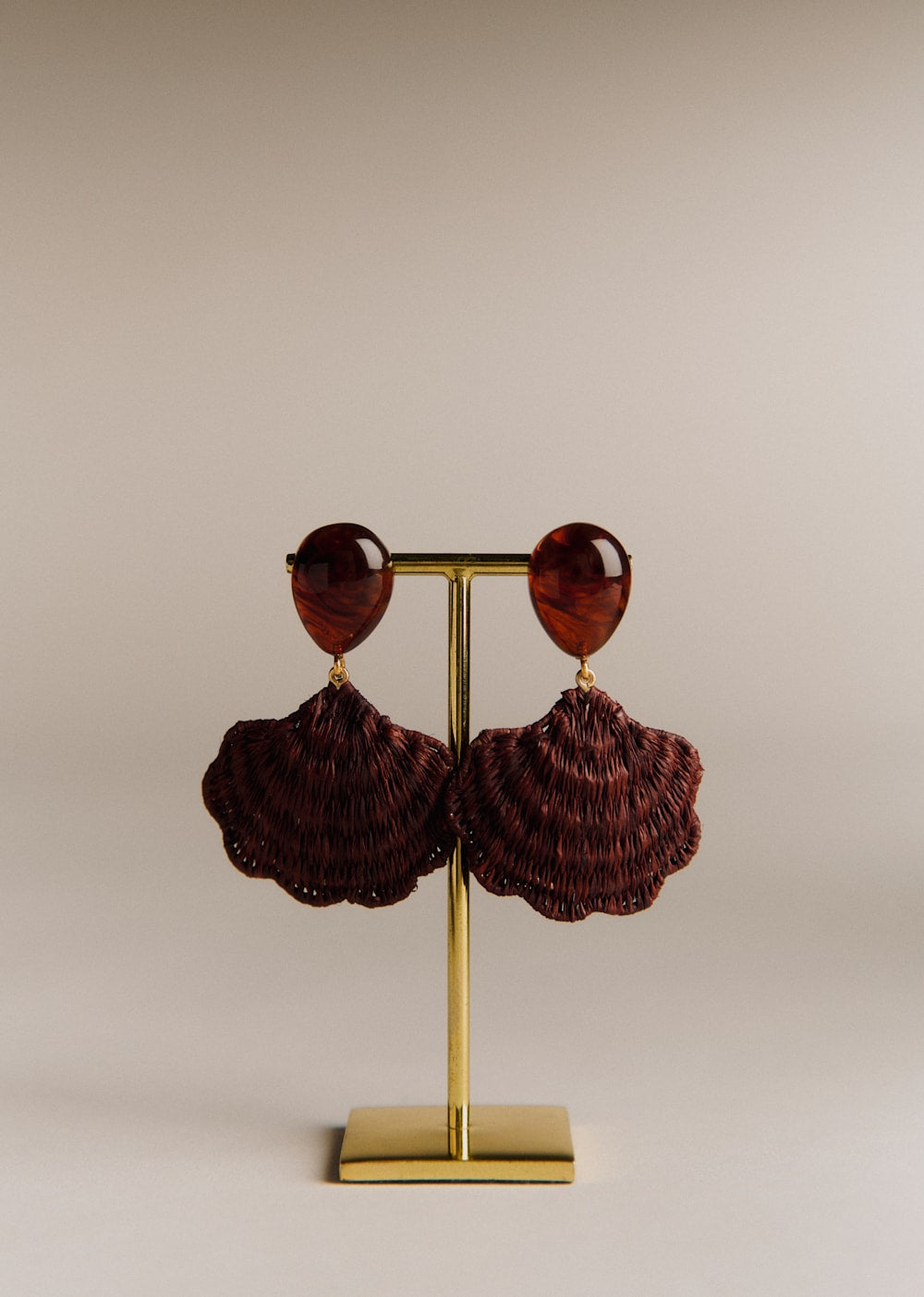 Valeria Earrings - Brown