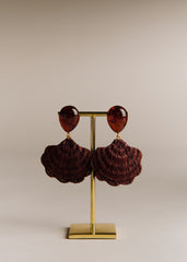 Valeria Earrings - Brown