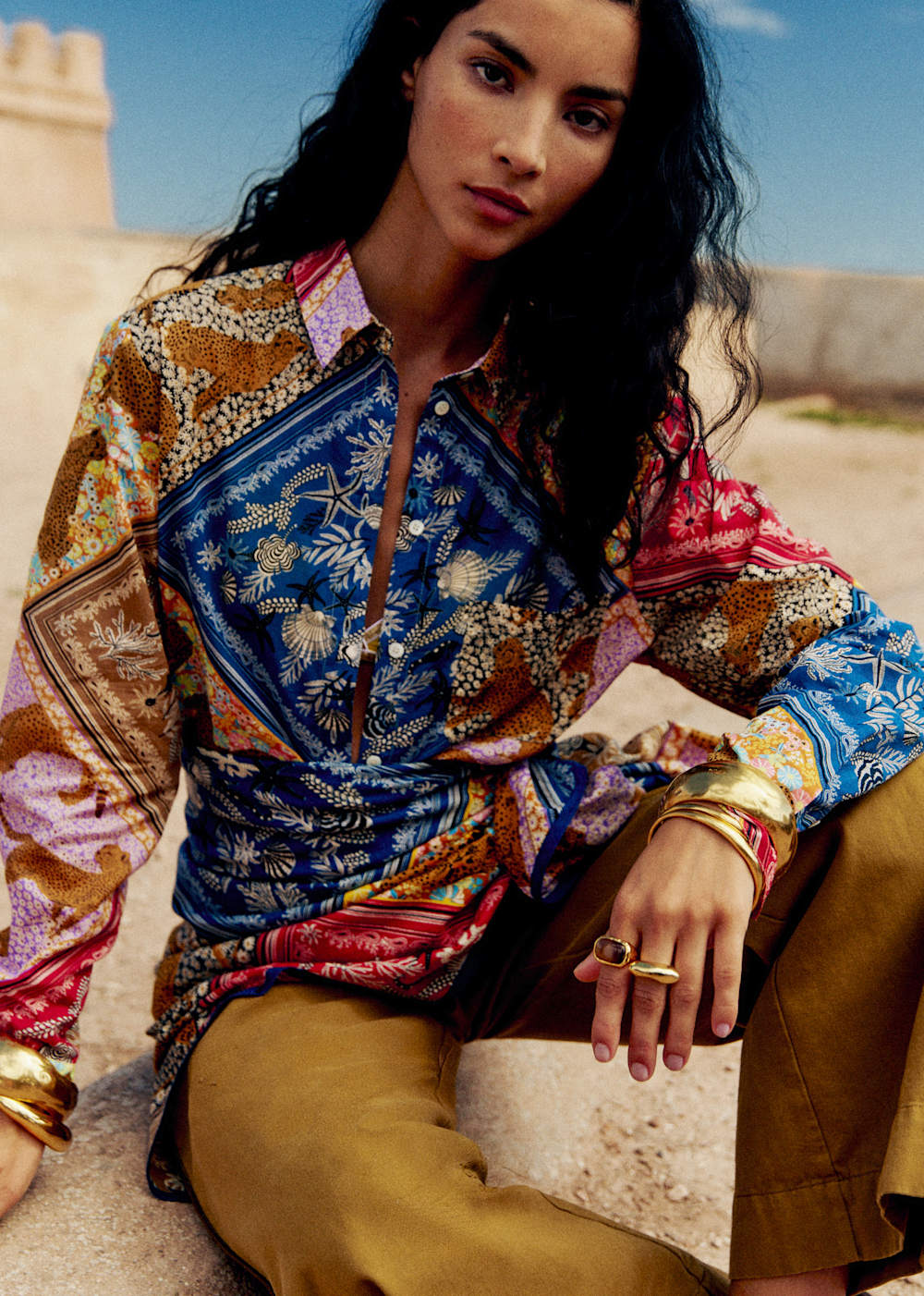 Max Shirt - Sézane x Inoui Editions - Inoui Patchwork Print