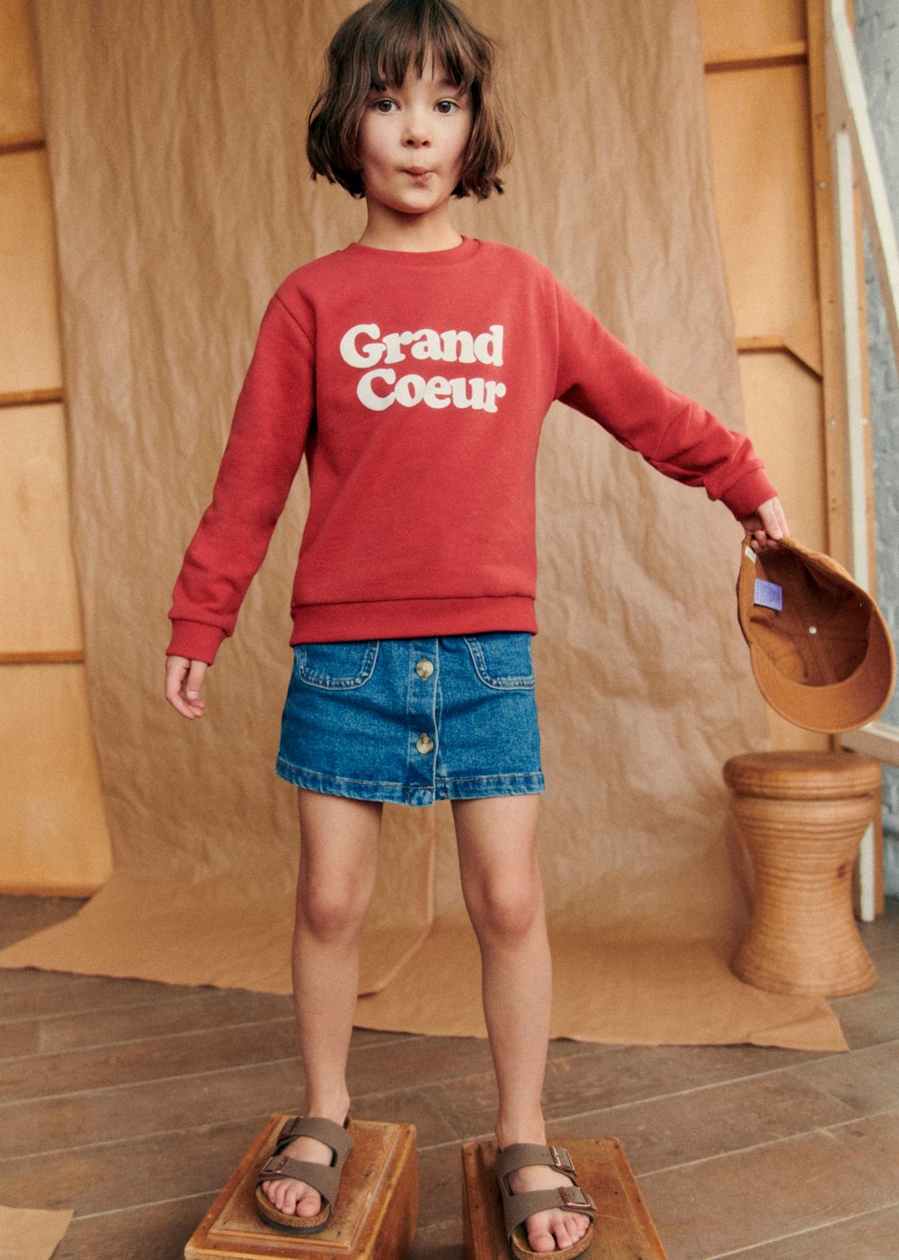 Grand coeur Sweat-Shirt - Cherry Cream