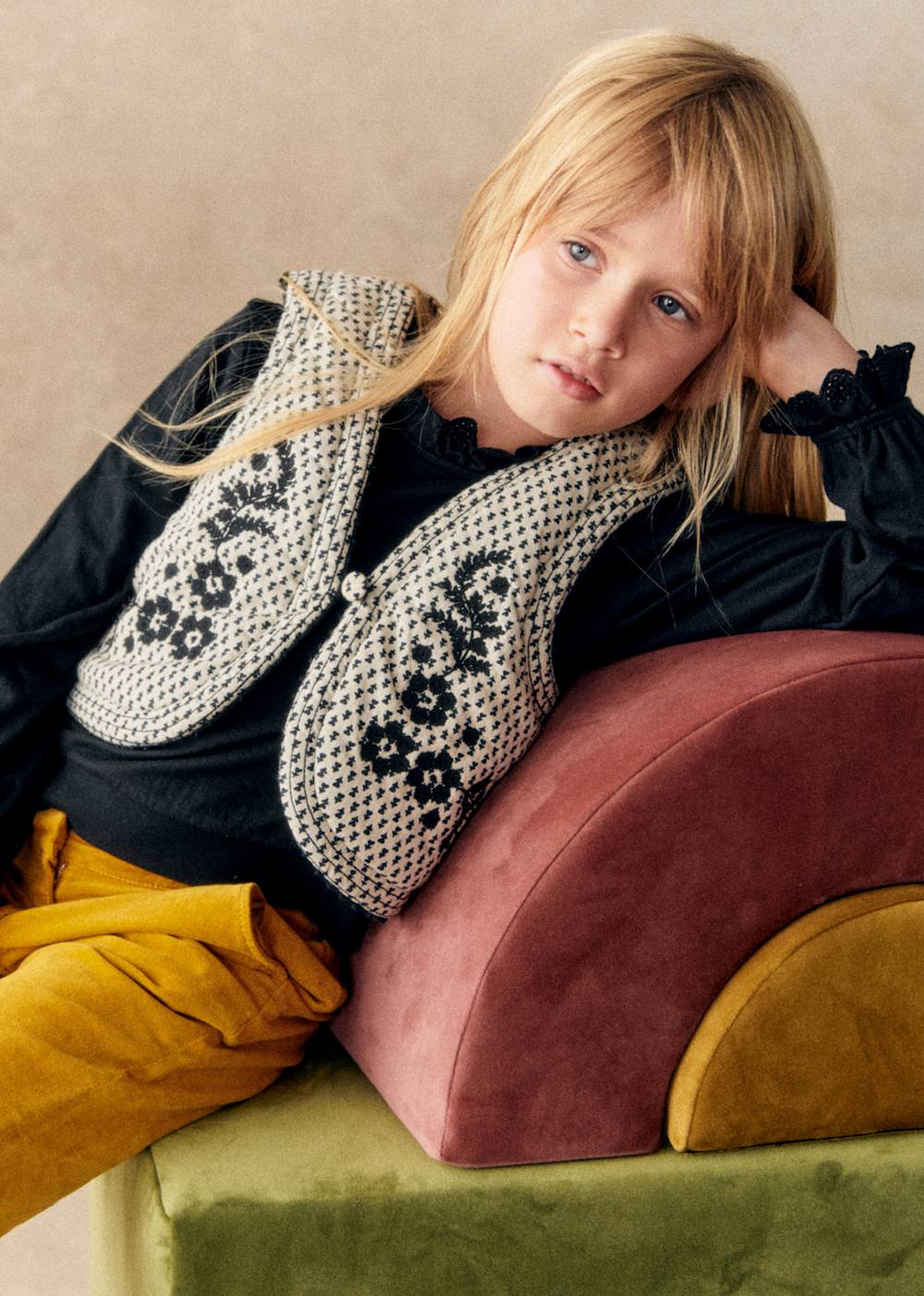 Romane Jacket - Blockprint Flowers