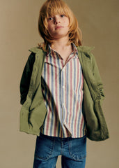 Tom Shirt - Blue White Red Stripes