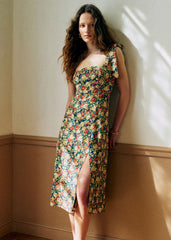 Dorotha Dress - Alicante Blue Print