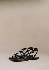 Inaya Low Sandals - Smooth Black Heritage