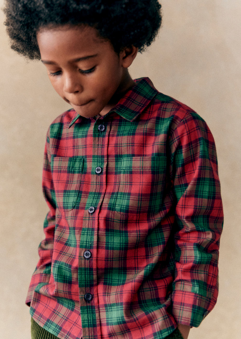 Joey Shirt - Red And Green Check