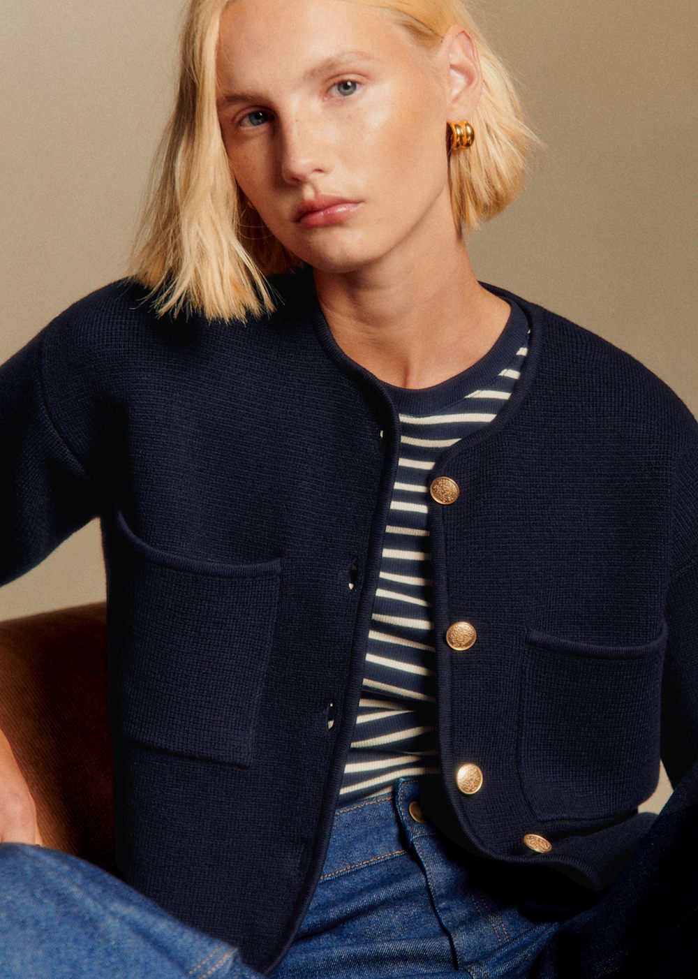 Jules Cardigan - Navy