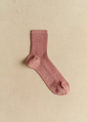 Lurex Socks - Blush