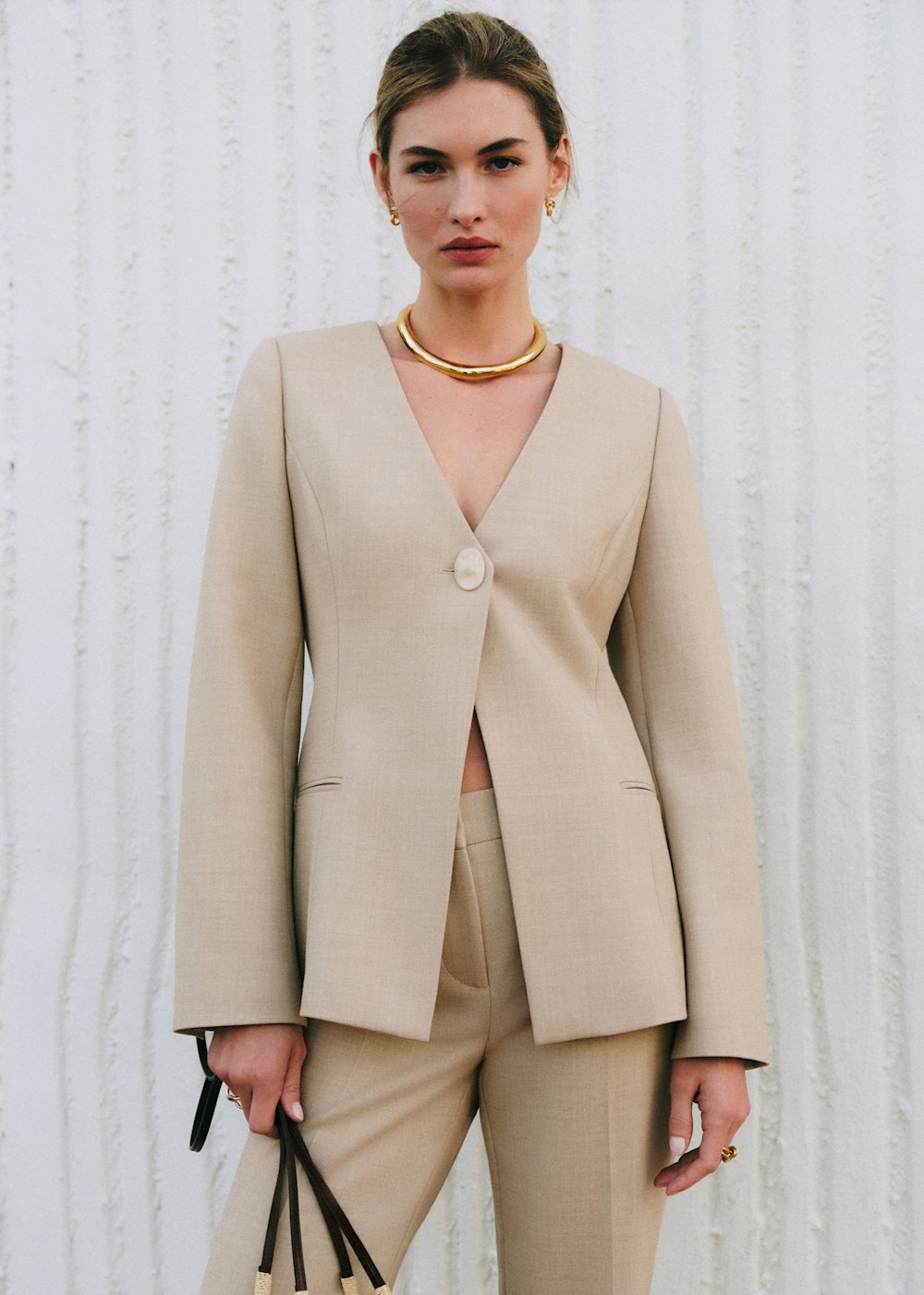 ANNETTA Jacket - Mottled Beige