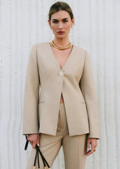 ANNETTA Jacket - Mottled Beige