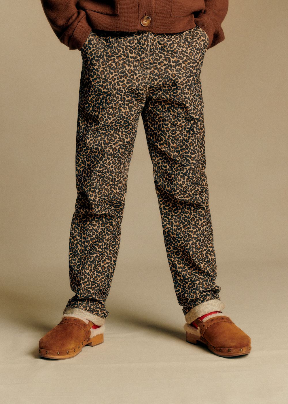 Lison Trousers - Leopard Beige